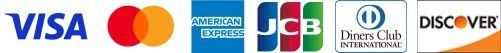 VISA マスターカード American Express JCB DinersClub DISCOVER